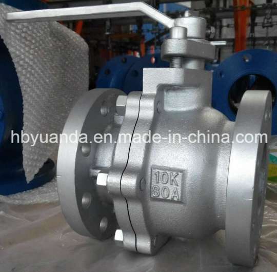 JIS 10K Cast Iron Ball Valve Floating Full Bore